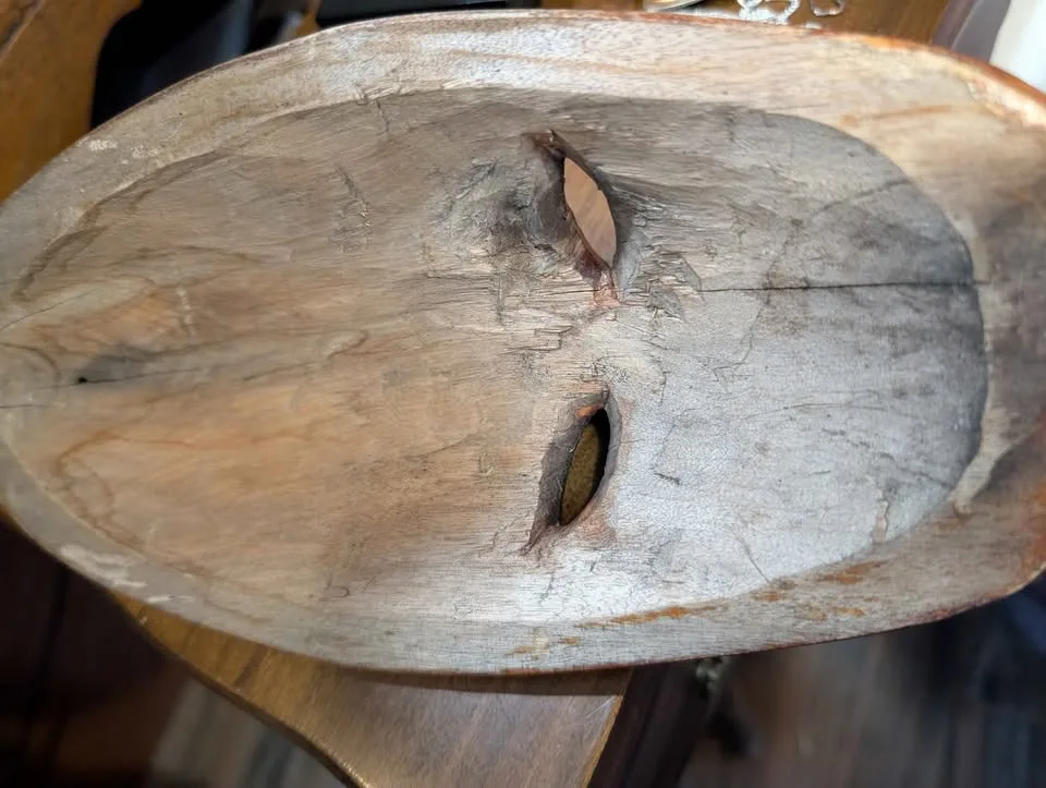 Vintage West African wooden ceremonial mask wall art image indicator(4)