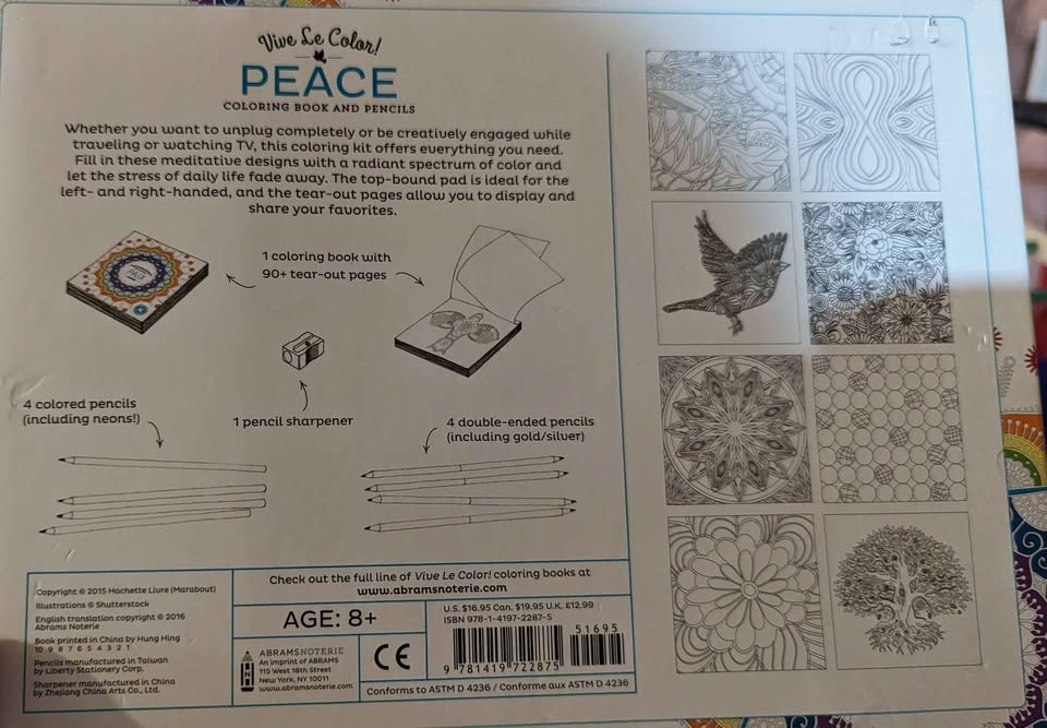 Coloring book and pencils - photo 2