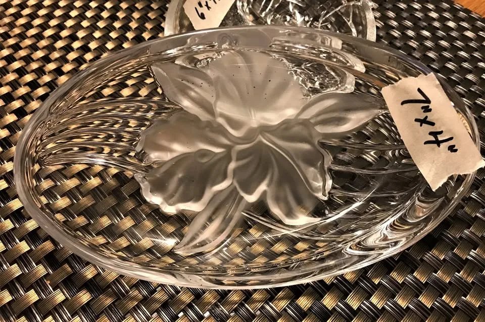 Glass Candy or Coin Dish - 2 are Mikasa image indicator(2)