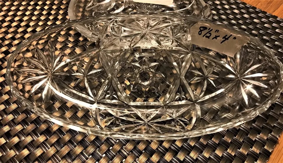 Glass Candy or Coin Dish - 2 are Mikasa image indicator(3)