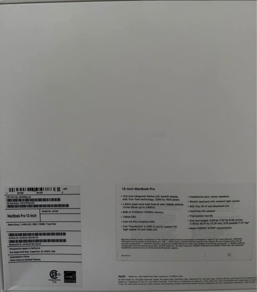 MacBook Pro 13-inch (Space Gray) - Excellent Condition - photo 3