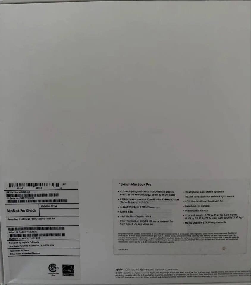 MacBook Pro 13-inch (Space Gray) - Excellent Condition image indicator(3)