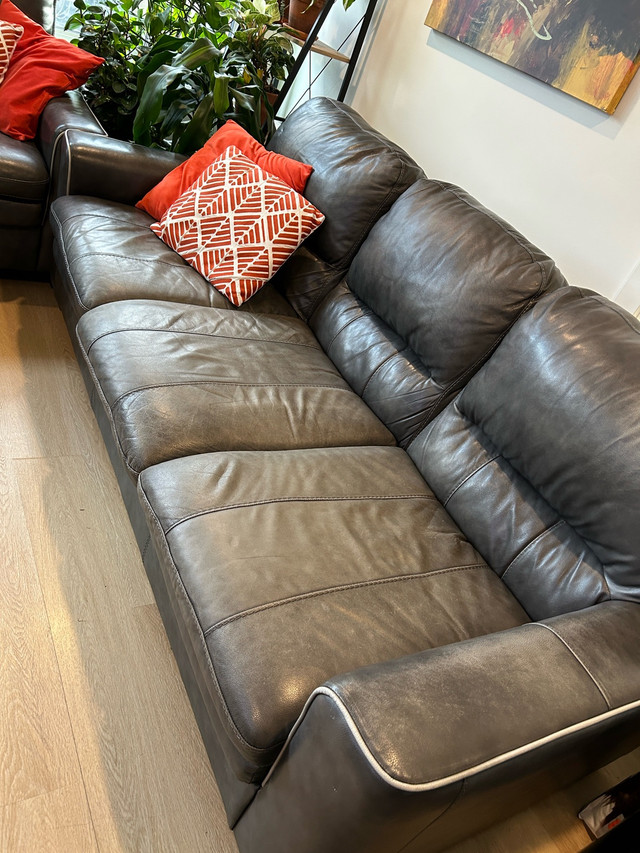 Leather Couch (pair or single, $500/2 or $300/1) - photo 5