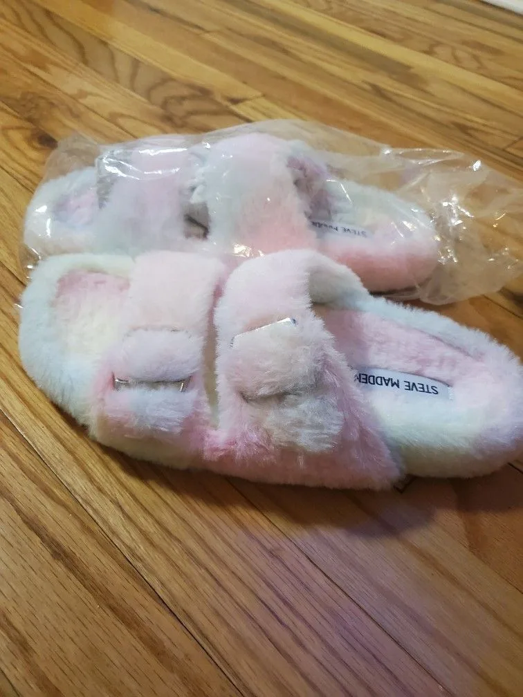 Steve Madden Fur Slides thumbnail