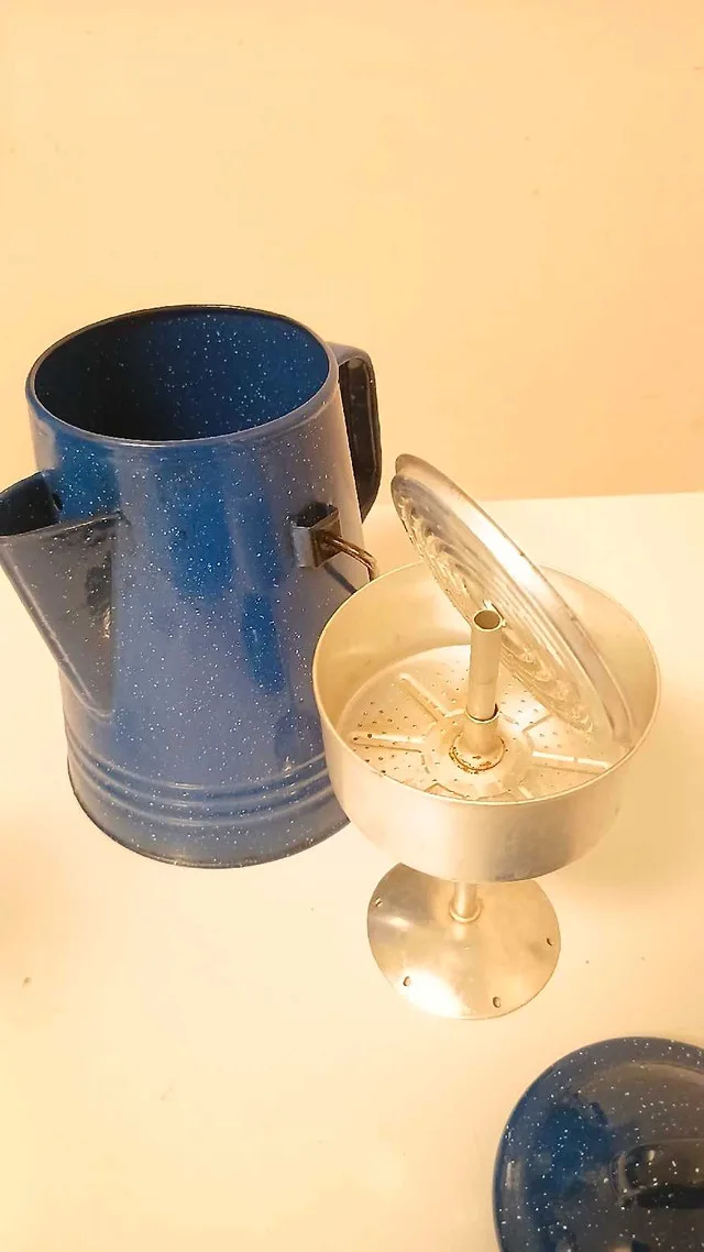 8 cup Enamelware Coffee Percolator image indicator(2)