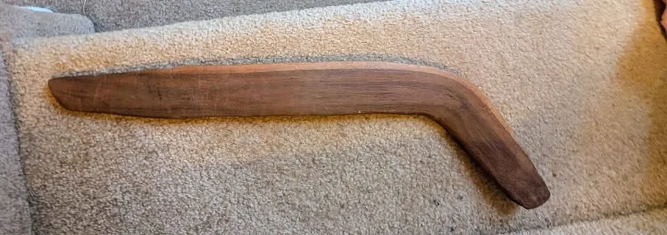 Antique wooden aboriginal Boomerang image indicator(6)