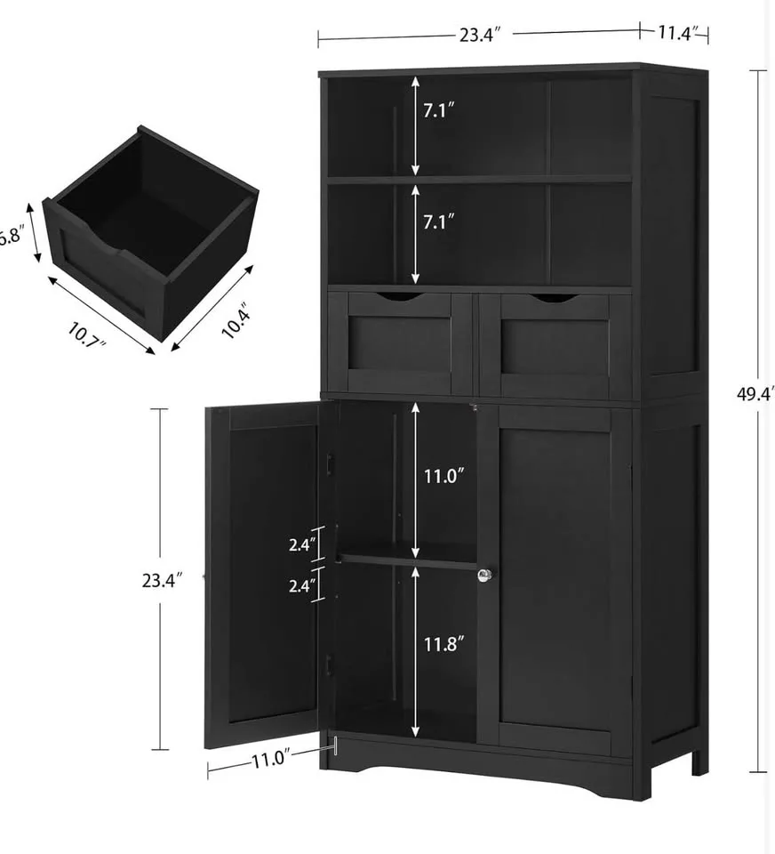 Storage Cabinet, Bathroom Cabinet image indicator(2)