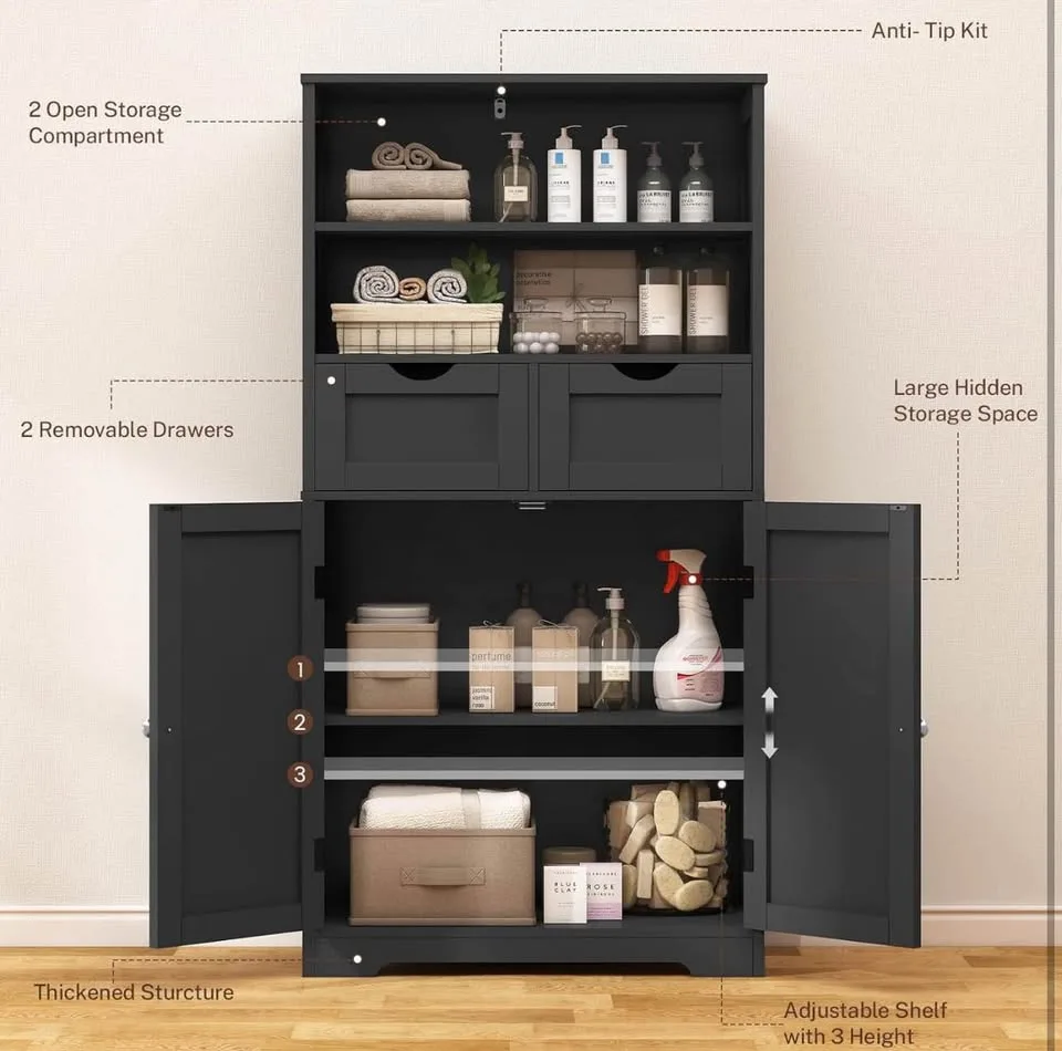 Storage Cabinet, Bathroom Cabinet image indicator(3)