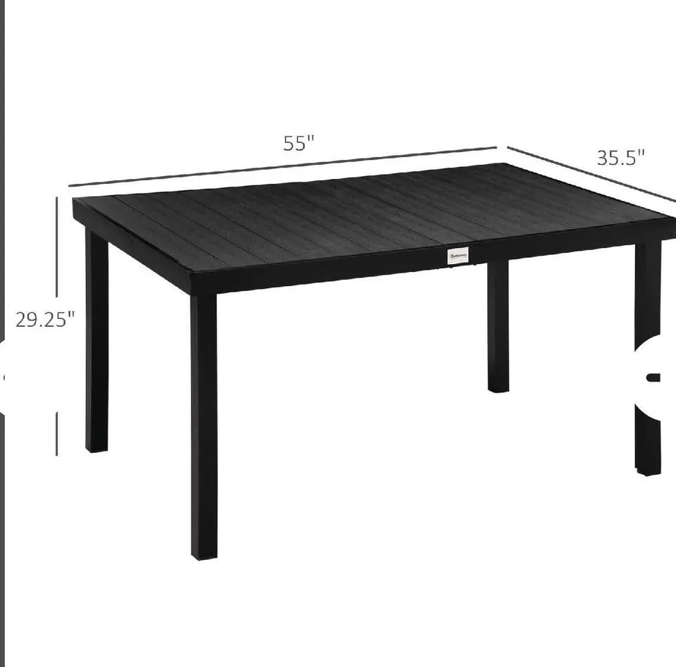 Outsunny Patio Dining Table for 6 image indicator(2)