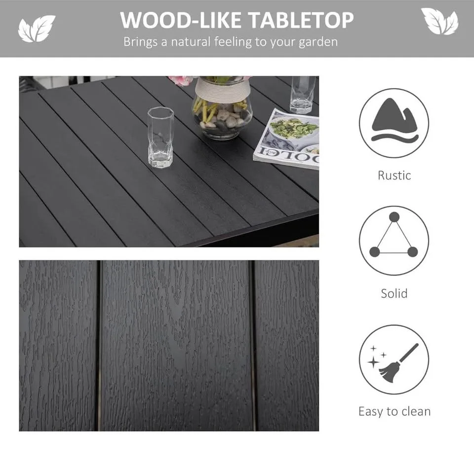 Outsunny Patio Dining Table for 6 image indicator(4)