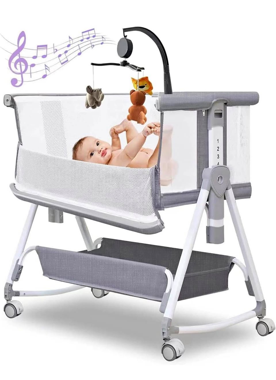 New MEICHYUN Baby Bassinet, Baby Bassinet Bedside Sleeper