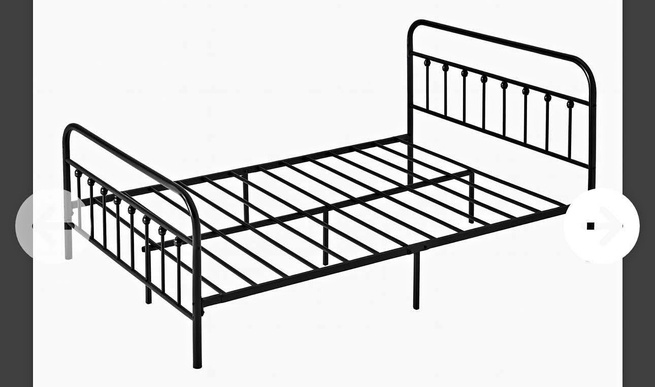 New king metal bed frame