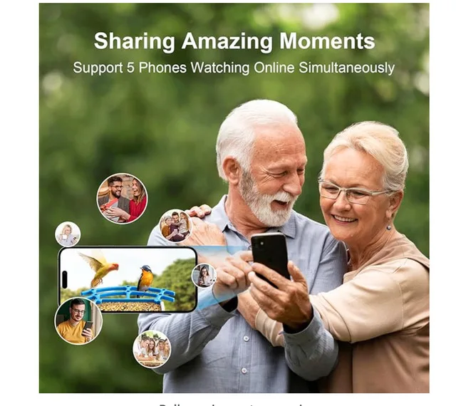 Smart Bird Feeder Camera - 4MP 2.5K Full HD image indicator(3)