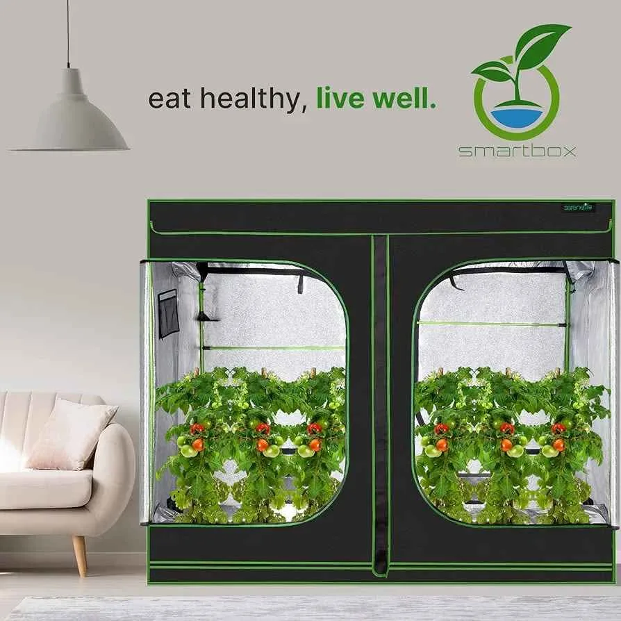 Green Hut 96"x48"x72" Roof Cube Grow Tent image indicator(4)