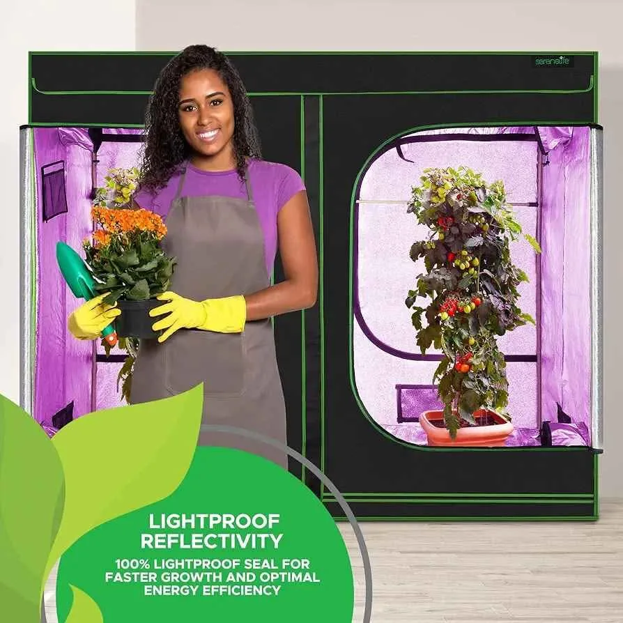 Green Hut 96"x48"x72" Roof Cube Grow Tent image indicator(5)