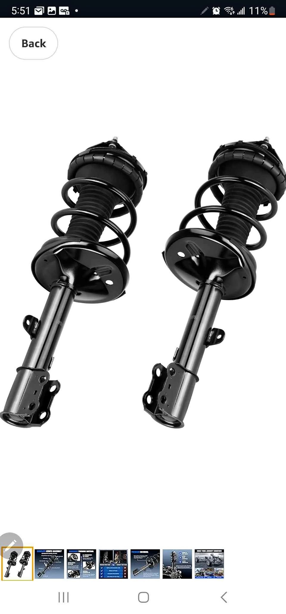 Front Complete Coil Spring Strut Toyota RAV4 AWD 2000-2005