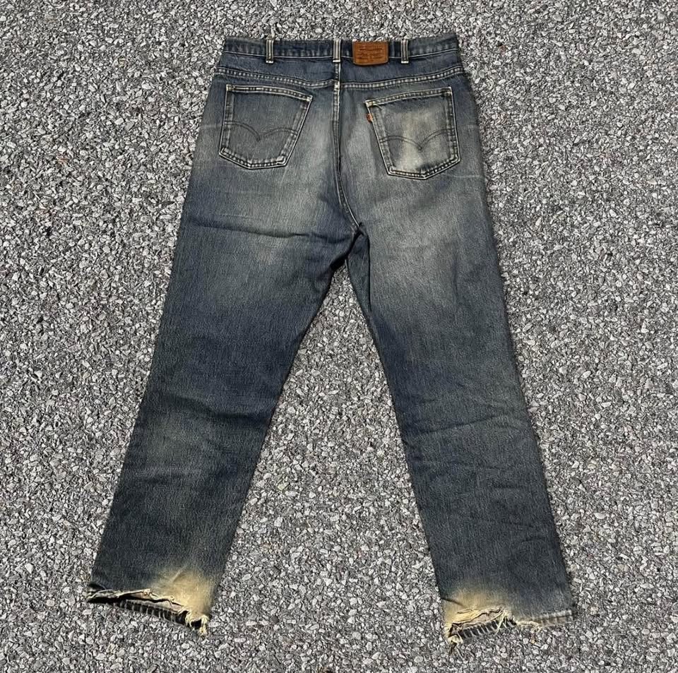 60s Vintage Levi's 619 Orange Tab Jeans 38 X 34 - photo 2
