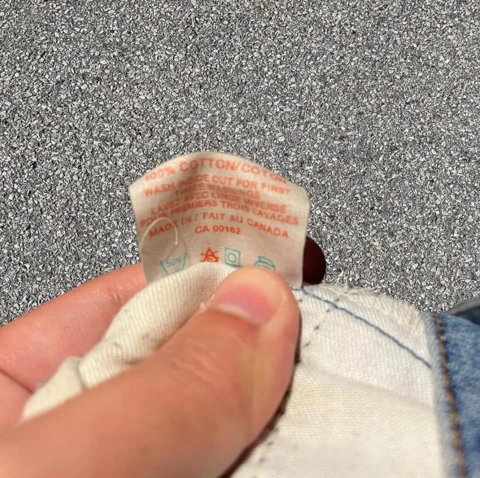 60s Vintage Levi's 619 Orange Tab Jeans 38 X 34 image indicator(3)