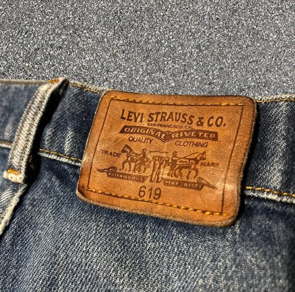 60s Vintage Levi's 619 Orange Tab Jeans 38 X 34 image indicator(5)