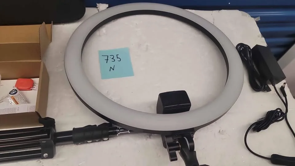 NEEWER Ring Light RP19H 19 inch with Stand & 3 Phone Holders image indicator(6)