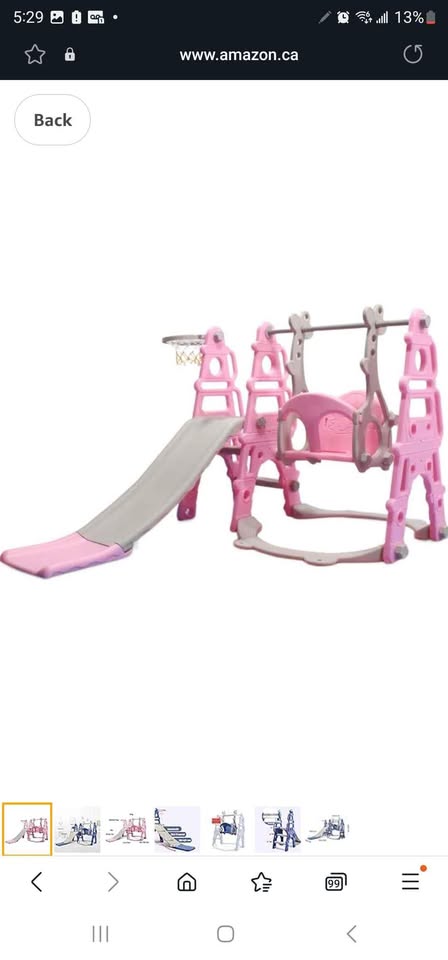 4 in 1 Slide Climber Swing Set