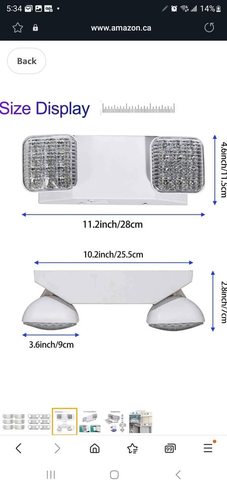 Pack White Emergency Ligh Fixtures - photo 3