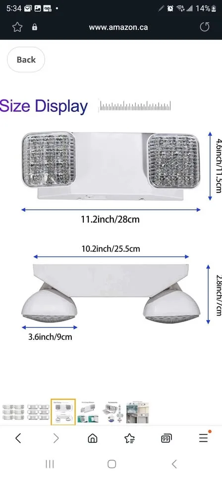 Pack White Emergency Ligh Fixtures image indicator(3)