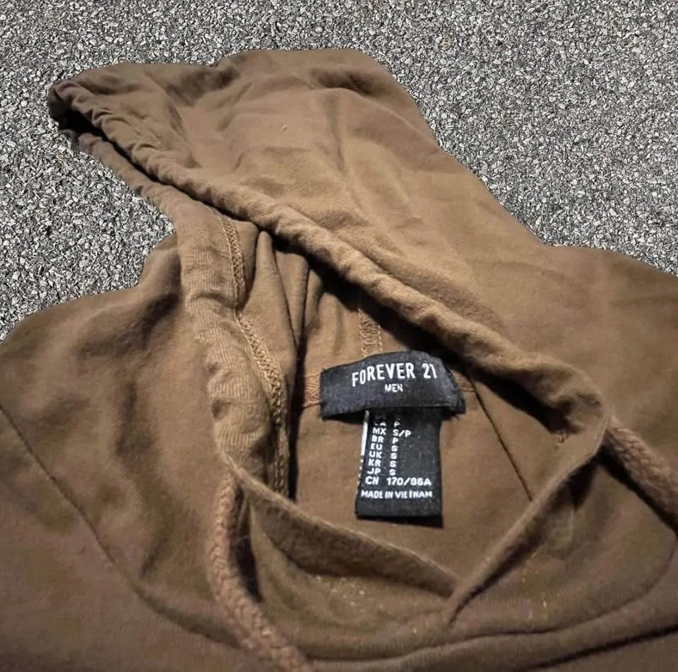 FOREVER 21 brown Lightweight Pullover Hoodie image indicator(2)