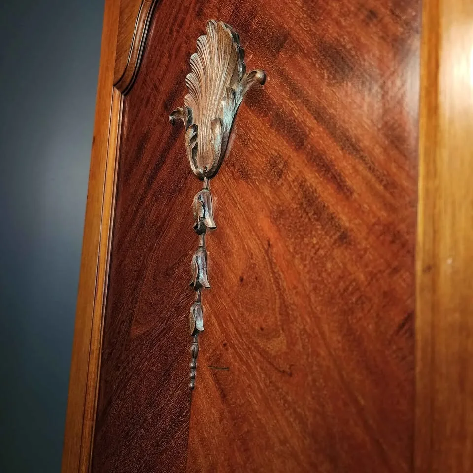 Antique Armoire Dresser - Solid Wood, 7 Feet Tall image indicator(6)