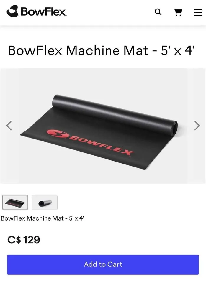 BowFlex Machine Mat - Black image indicator(5)