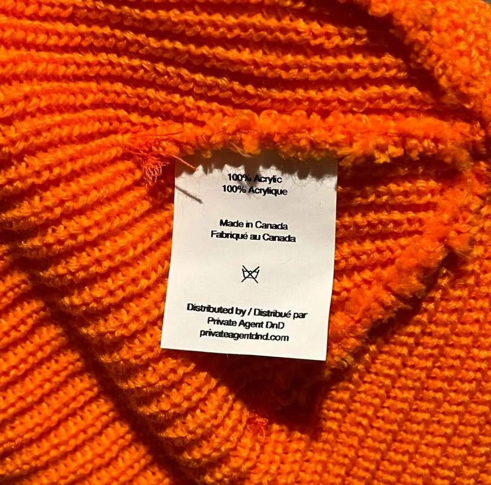 FLATLAND COFFEE ROASTERS ORANGE TOQUE / BEANIE image indicator(3)