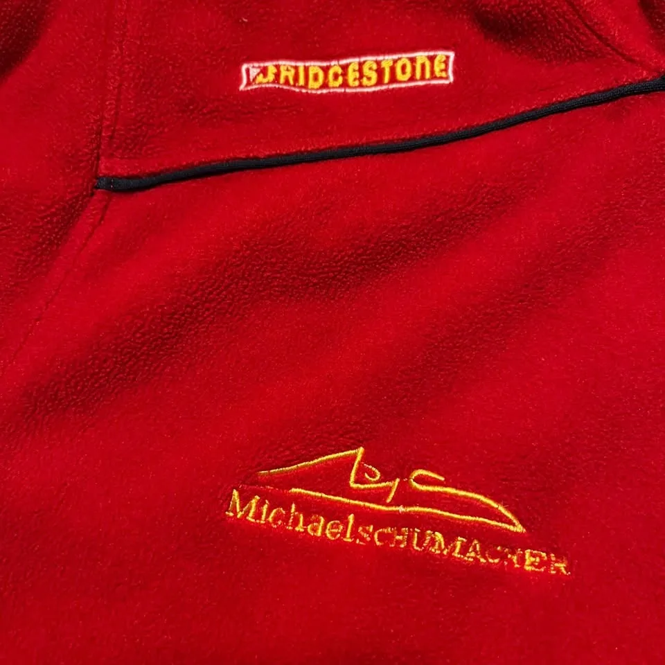 Vintage Ferrari F1 Fleece Sweater Full Zip L 90s Racing image indicator(8)