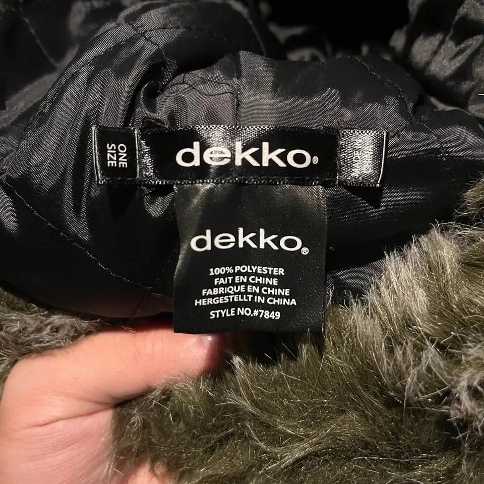 Dekko Faux Fur Trapper Ski Hat (Brown) image indicator(5)