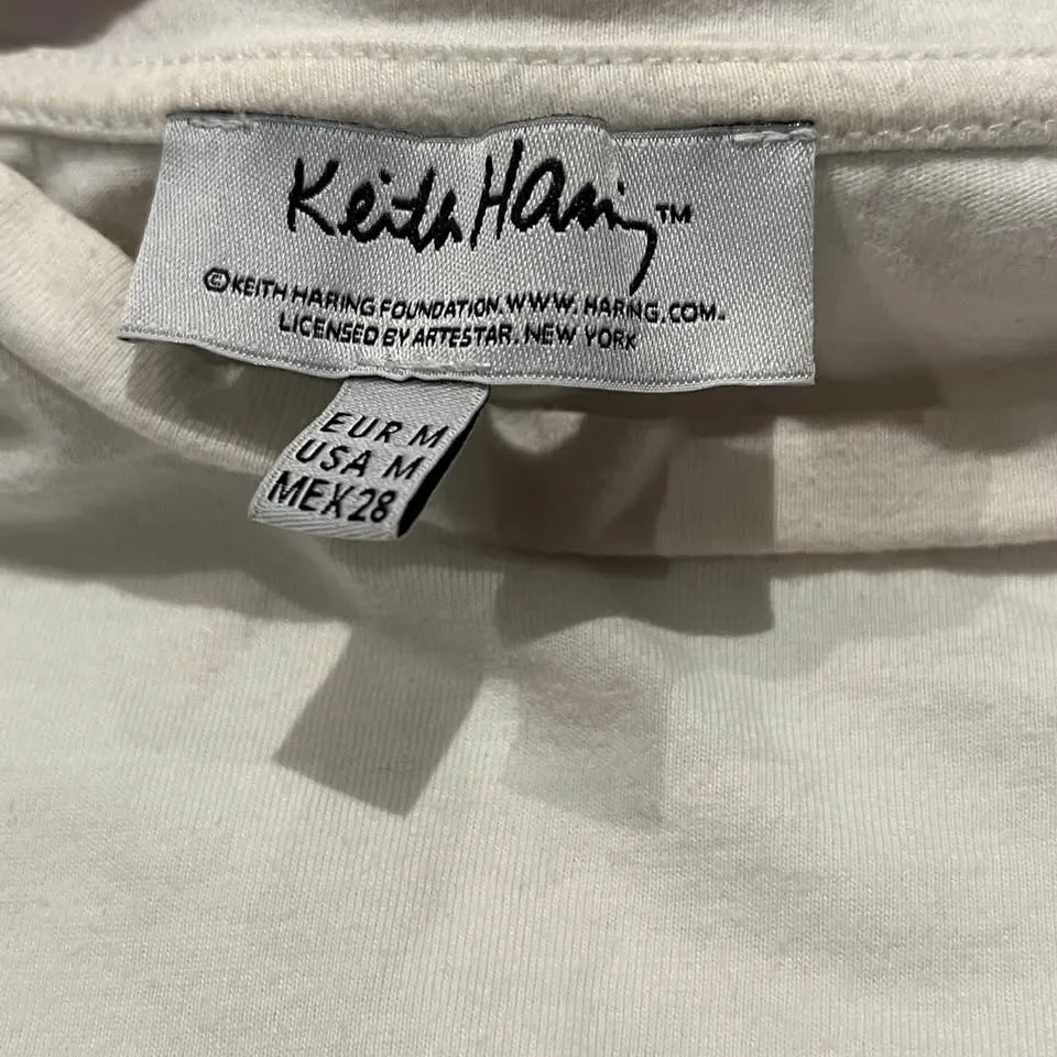 Keith Haring Heart Art T Shirt White Size M image indicator(5)