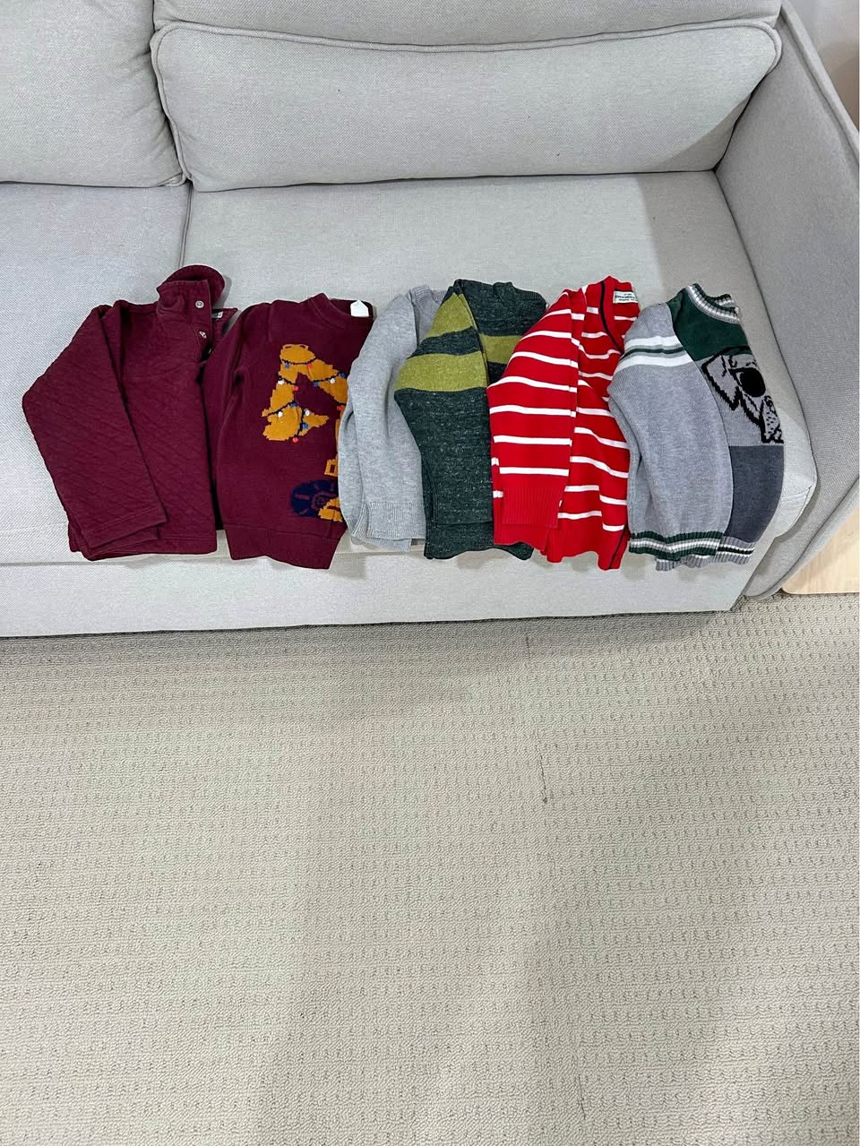 6 boys sweaters 4T (mostly gap)