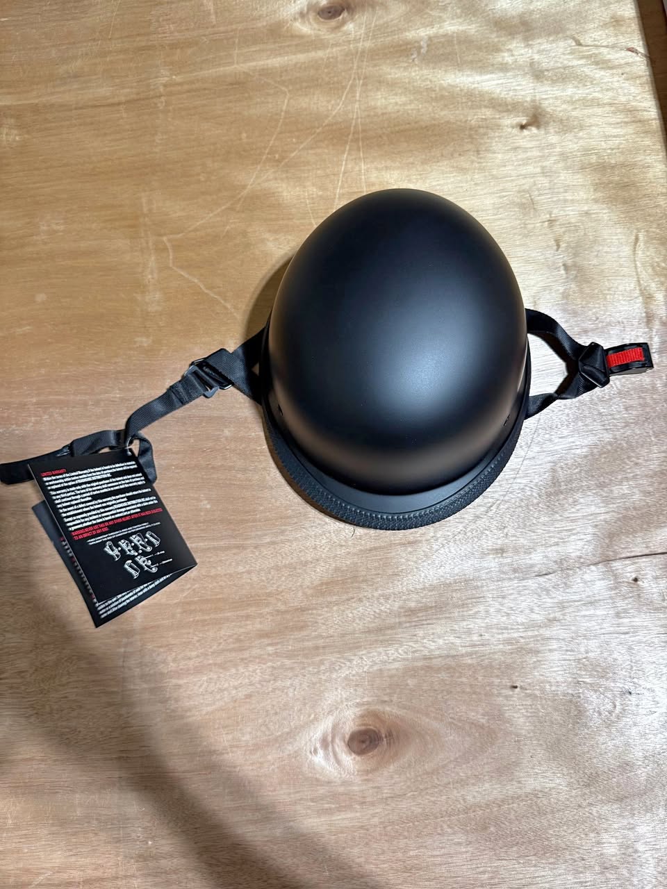 Micro DOT Mayhem German Style Motorcycle Helmet