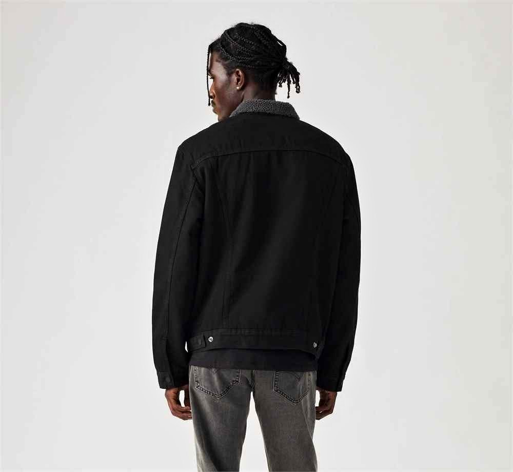 Levi’s Sherpa Trucker Jacket - Men’s XXL, Black