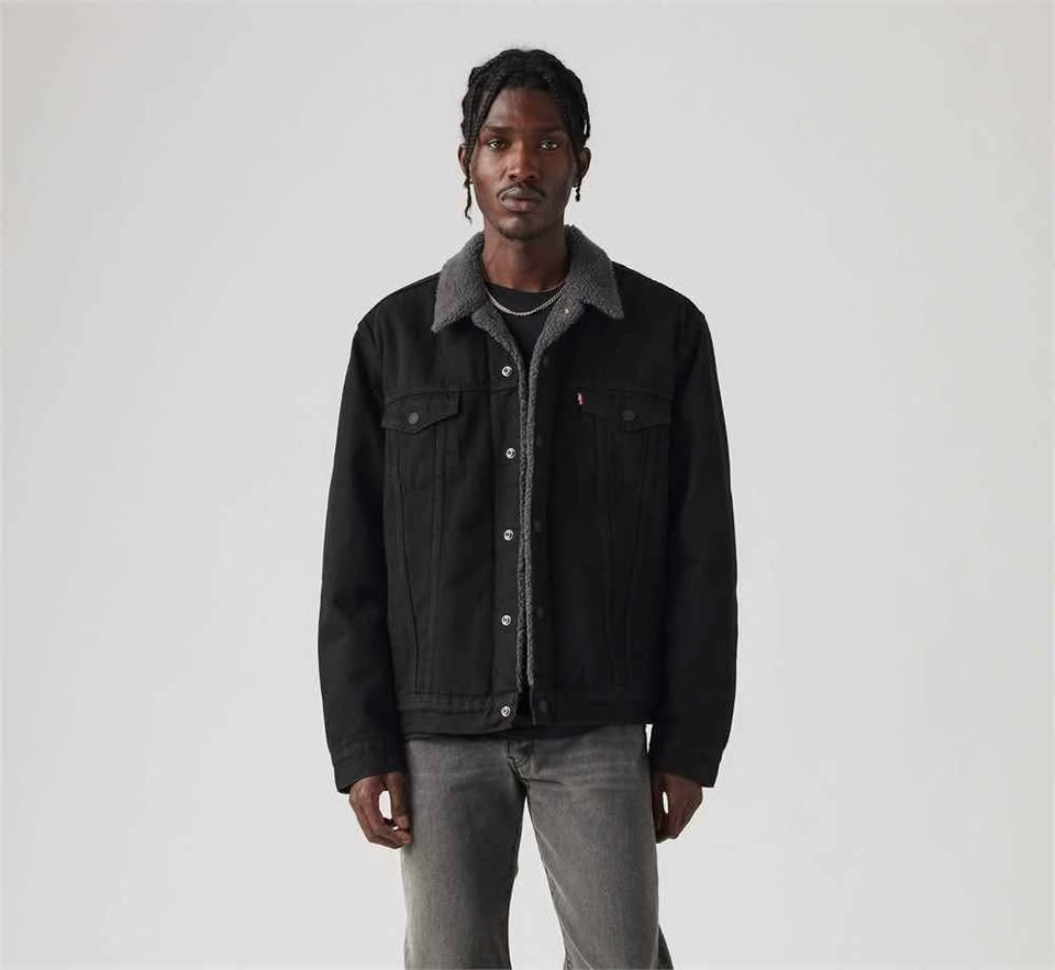 Levi’s Sherpa Trucker Jacket - Men’s XXL, Black - photo 2