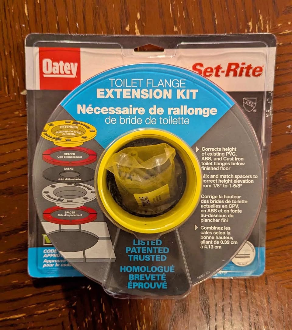 Oatey Toilet Flange Extender Kit