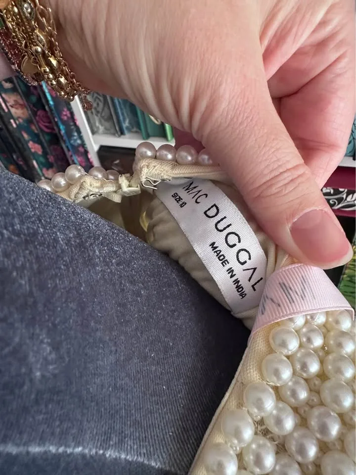 Mac Duggal Midi buttery yellow dress size 10 image indicator(6)