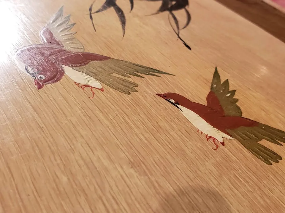 Japanese Birds Serving Tray image indicator(3)