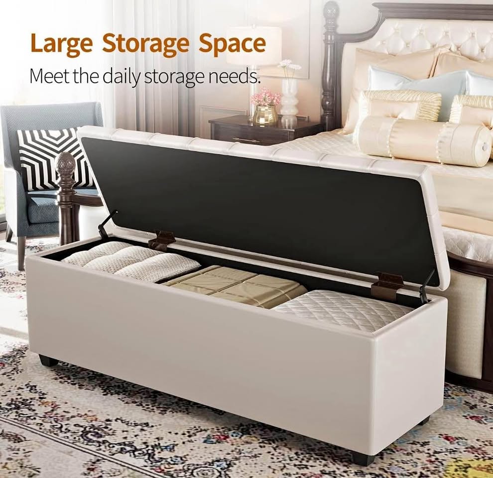 Bench storage and jewelry storage cabinet