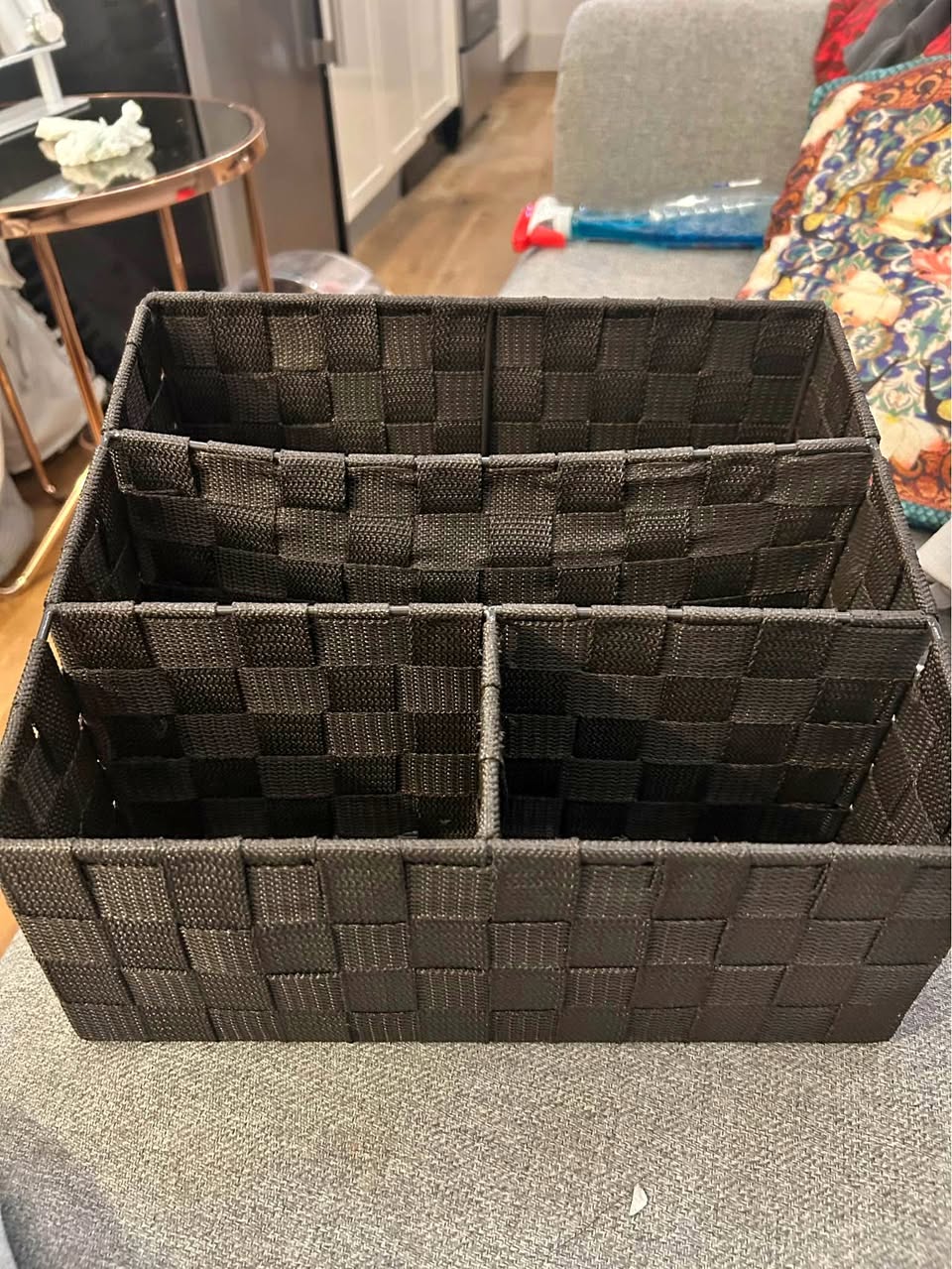 Brown Woven Organizer - MUST GO BY 11/2