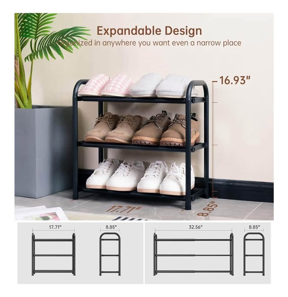 3 Tier Expandable Shoe Rack - MUST GO BY 11/2 - photo 2