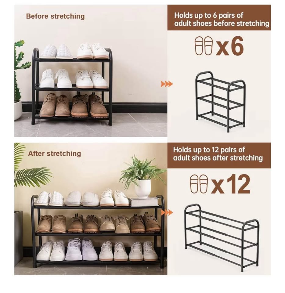 3 Tier Expandable Shoe Rack - MUST GO BY 11/2 - photo 3