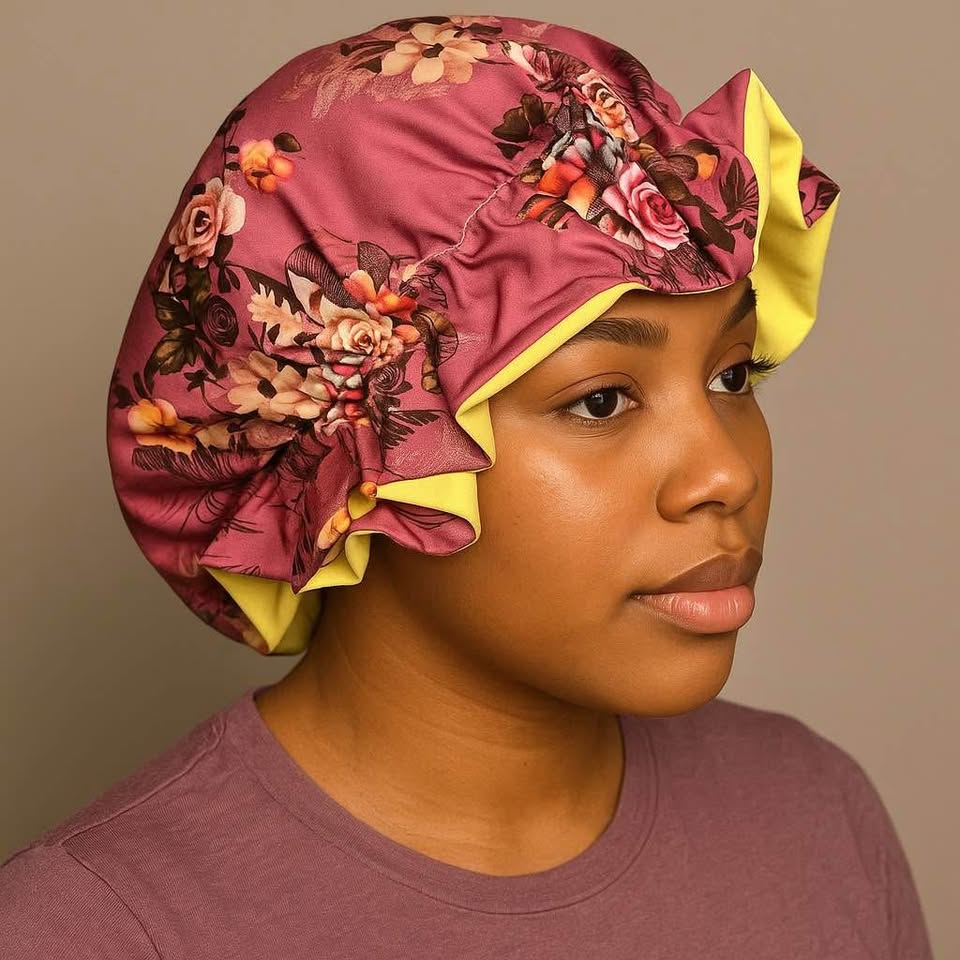 Silk/satin bonnet/winter hat - photo 2