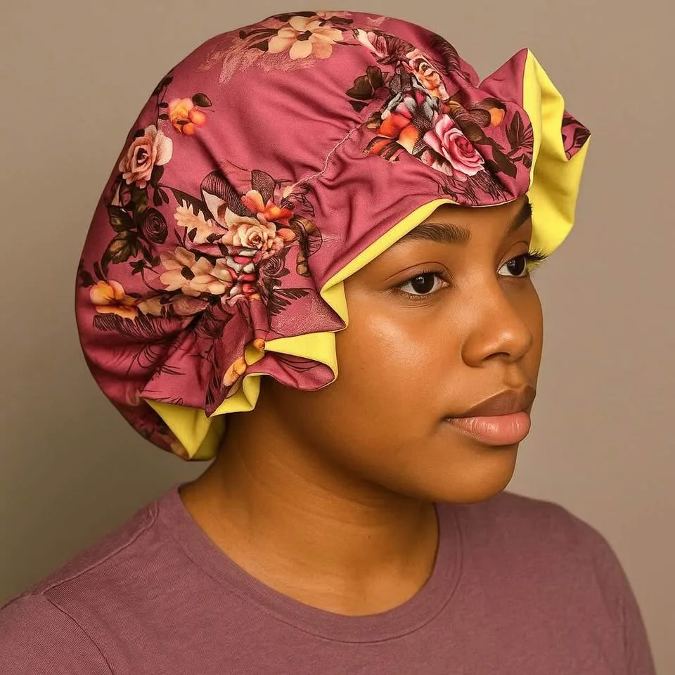 Silk/satin bonnet/winter hat image indicator(2)