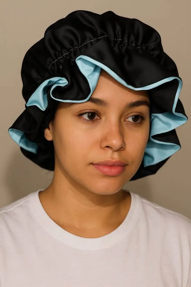 Silk/satin bonnet/winter hat image indicator(3)