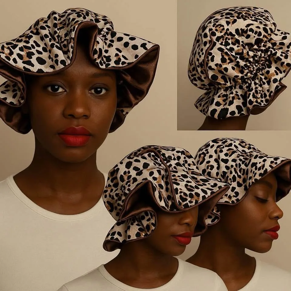 Silk/satin bonnet/winter hat image indicator(4)