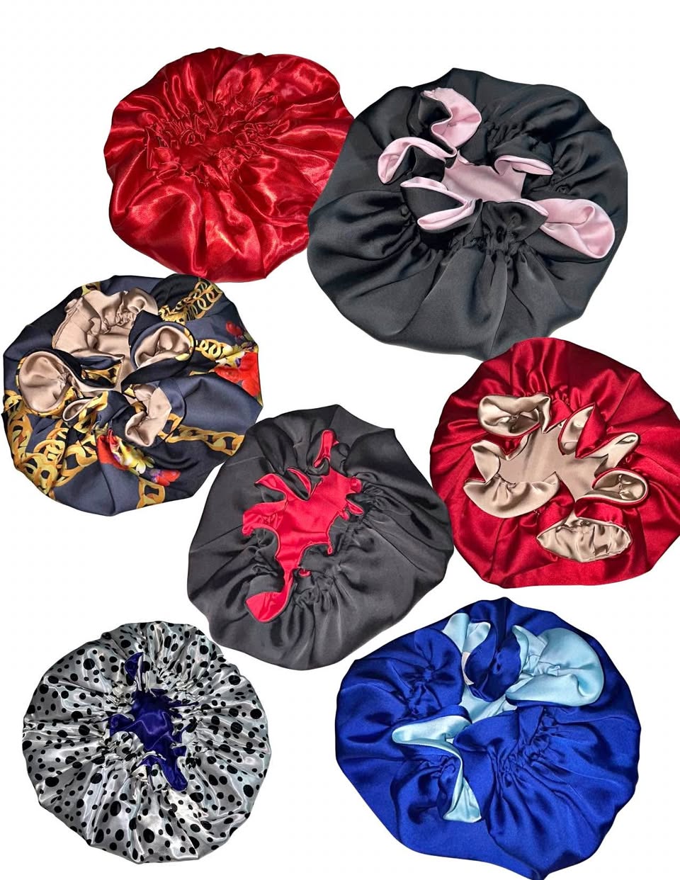 Silk/satin bonnets